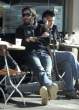 Actor Keanu Reeves and a mystery girl having lunch at La Pain Quotidien in Brentwood, California...jpg