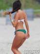 Claudia Romani Green & White Bikini Miami 01-18-13 (1).jpg