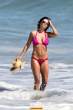Lisa Rinna  sports a hot pink bikini while on the beach in Malibu. Aug 22, 2010 (15).jpg